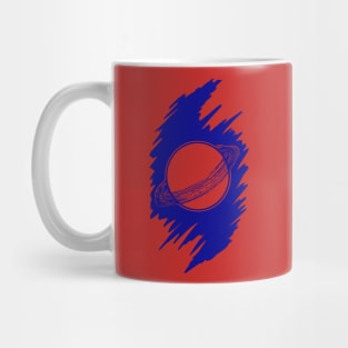 The blue Planet - Saturn Mug